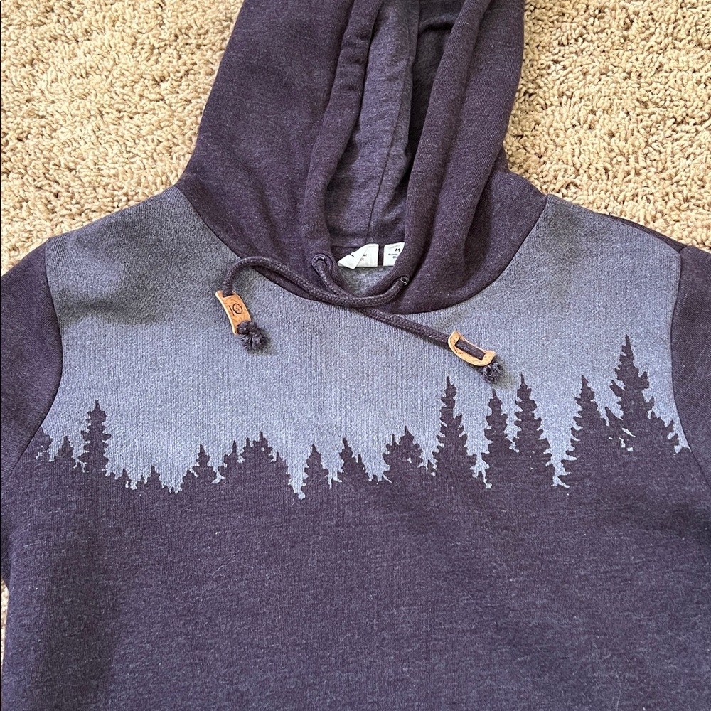 Tentree Juniper Hoodie Purple Regular Fit Women’s Pullover Size M medium - Picture 2 of 4